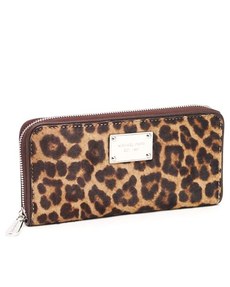 leopard wallet michael kors|Michael Kors small black wallet.